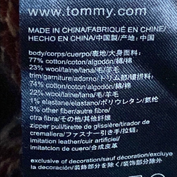 Tommy Hilfiger Gray and Blue Patterned quarter zip Sweater size medium women’s - Picture 6 of 7